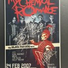 signed MY CHEMICAL ROMANCE Los Angeles CONCERT Poster by 3 band members - includes COA