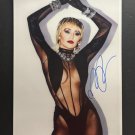 signed MILEY CYRUS Fashion Poster with CERTIFICATE of AUTHENTICITY