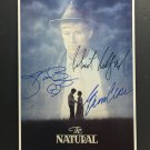 signed THE NATURAL MOVIE Poster by 3 members of the Cast COA signed THE NATURAL MOVIE Poster by 3 members of the Cast COA