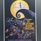 signed THE NIGHTMARE BEFORE CHRISTMAS Movie Poster by 3 members of the Cast COA signed THE NIGHTMARE BEFORE CHRISTMAS Movie Poster by 3 members of the Cast COA