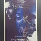 signed THE PRESTIGE Movie Poster by 3 members of the Cast COA signed THE PRESTIGE Movie Poster by 3 members of the Cast COA