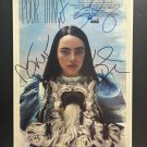 signed POOR THINGS Movie Poster by 3 members of the Cast COA
