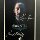 signed JOHN WICK Black Movie Poster by 2 members of the Cast COA