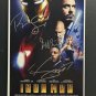 signed IRON MAN Movie Poster by 3 members of the Cast COA