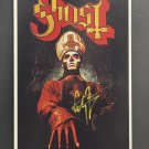 signed GHOST PAPA EMERITUS Pope Promotional Poster by Tobias Forge - includes COA