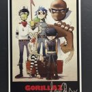 signed GORILLAZ Promotional Poster by Damon Albarn - includes COA