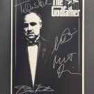signed THE GODFATHER Movie Poster by 4 members of the Cast COA