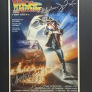 signed BACK TO THE FUTURE Movie Poster by 2 members of the Cast - includes COA signed BACK TO THE FUTURE Movie Poster by 2 members of the Cast - includes COA