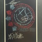signed BLINK 182 Promotional Poster by 3 band members - includes COA