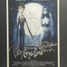 signed THE CORPSE BRIDE Movie Poster by 2 members of the Cast COA signed THE CORPSE BRIDE Movie Poster by 2 members of the Cast COA