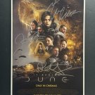 signed DUNE Movie Poster by 3 members of the Cast - includes COA