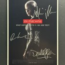 signed EX MACHINA Movie Poster by 3 members of the Cast - includes COA