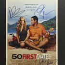 signed 50 FIRST DATES Movie Poster by 3 members of the Cast - includes COA signed 50 FIRST DATES Movie Poster by 3 members of the Cast - includes COA