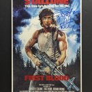 signed FIRST BLOOD Movie Poster by Sylvester Stallone - includes COA