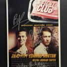 signed FIGHT CLUB Movie Poster by 3 members of the Cast - includes COA