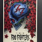 signed FOO FIGHTERS - FENWAY PARK Concert Poster by both recording artists - includes COA