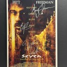 signed SEVEN Movie Poster by 3 members of the Cast - includes COA