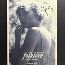 signed TAYLOR SWIFT - FOLKLORE Album Poster by Taylor Swift - includes COA