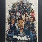 signed BULLET TRAIN Movie Poster by 4 members of the Cast - includes COA
