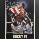 signed ROCKY IV Movie Poster by 3 members of the Cast - includes COA signed ROCKY IV Movie Poster by 3 members of the Cast - includes COA