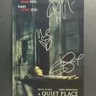 signed A QUIET PLACE Movie Poster by 3 members of the Cast - includes COA