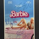 signed BARBIE Movie Poster by 3 members of the Cast - includes COA