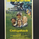 signed CADDYSHACK Movie Poster by 3 members of the Cast - includes COA