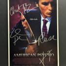 signed AMERICAN PSYCHO Movie Poster by 4 members of the Cast - includes COA