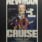 signed THE COLOR OF MONEY Movie Poster by 3 members of the Cast - includes COA