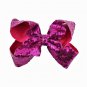 Sequin bows,sequin hair bows, large shiny bows for girls, 6 inch bows with clip