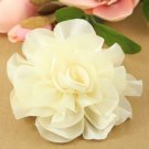 lower for girls, 4 inch flowerSilk flower ,  silk hair flower, large soft fs clip and dots included