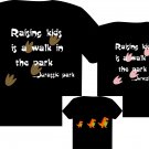 Personalized family matching shirt}"Jurassic park" mommy and dad and brothers and me