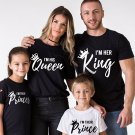 Personalized family matching shirts "King and queen"