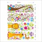 Owls and giraffe Wall Decals with kid's name