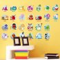 Alphabet Wall Decals with kid's name Wall Decals Girls and boys Bedroom Wall Stickers