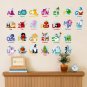 Alphabet Wall Decals with kid's name Wall Decals Girls and boys Bedroom Wall Stickers