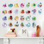 Alphabet Wall Decals with kid's name Wall Decals Girls and boys Bedroom Wall Stickers