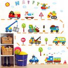 Under construction 1 Wall Decals with kid's name Wall Decals Boys and Girls Bedroom Wall Stickers