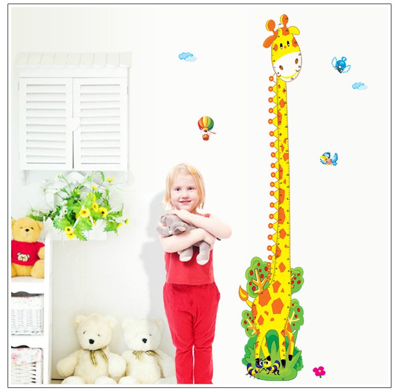 Giraffe Height Chart for Kids Writable Removable Growth Chart Ruler for Measuring Boys Girls,