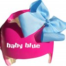 Buy 2 get 3rd free (1) handmade bows Aqua,Blue, Hot pink,Light pink,Light purple,