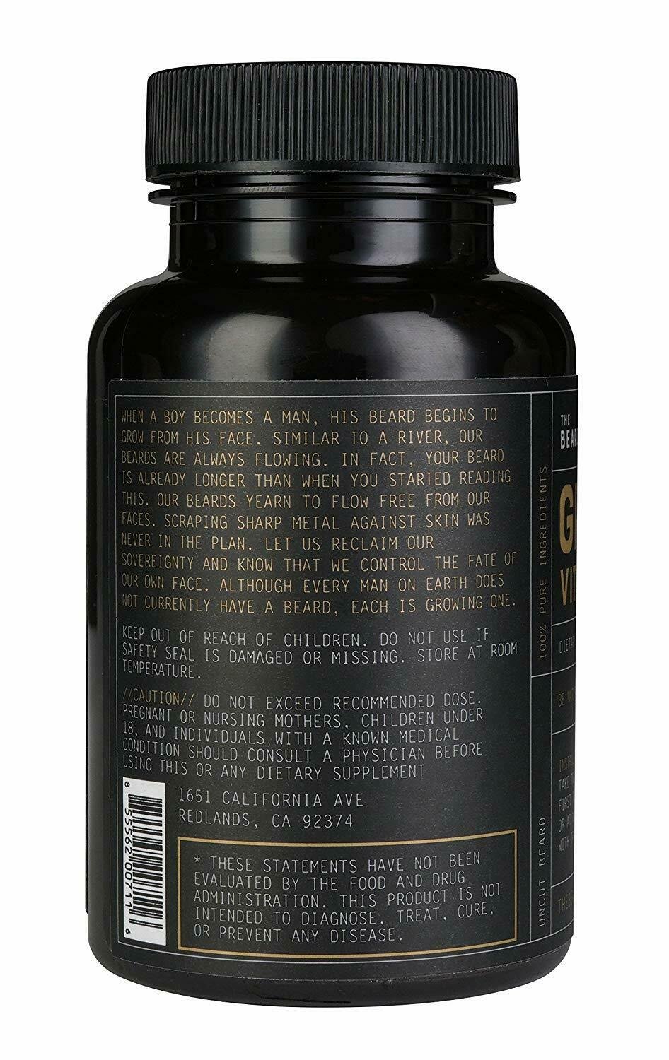 Beard Club Growth Vitamins Ingredients The Beard Club - Growth Vitamins - 60 capsules - EXP 01/2020