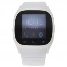 EK-C2 Montre Connectee White Silicone Strap Smart Watch by Eclock for Unisex - 1 Pc Watch