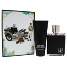 CH by Carolina Herrera for Men - 2 Pc Gift Set 3.4oz EDT Spray, 3.4oz After Shave Balm