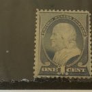 1887, 1c, Benjamin Franklin, ultramarine