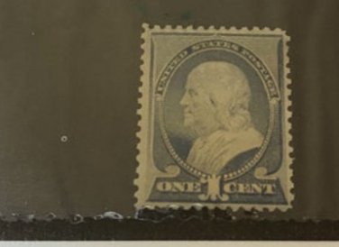1887, 1c, Benjamin Franklin, ultramarine