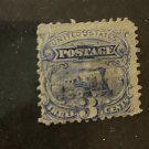 1869, 3 c, Locomotive Pictorial Stamp