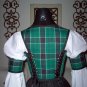 Complete Plaid Pirate Renaissance Steampunk Costume. Shirt Included. Different Fabrics Available.