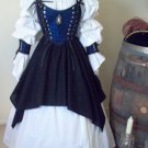 Complete Fleur De Lis Renaissance Pirate Wench Costume. Shirt Included.
