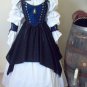 Complete Fleur De Lis Renaissance Pirate Wench Costume. Shirt Included.