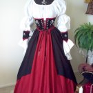 Complete Pirate Waist Cincher Costume. Can Be Made In Any Size. Different Colors Avail.
